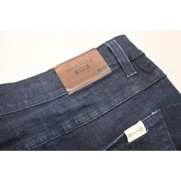 Barbell Apparel Straight Athletic Fit Stretch Blue Denim Jeans Mens Sz 38 x 35 - Picture 1 of 8